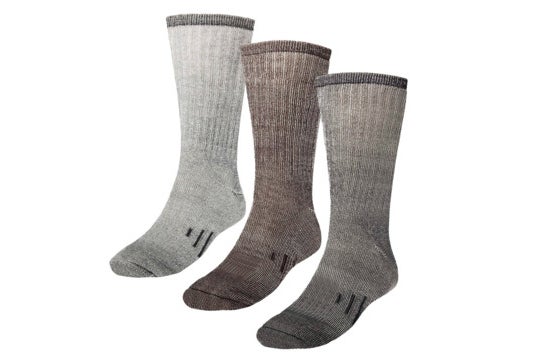 Three thermal wool socks.